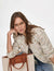 Anne Klein  Novelty Sequin Tweed Jacket With Fringe Pockets- Clearance