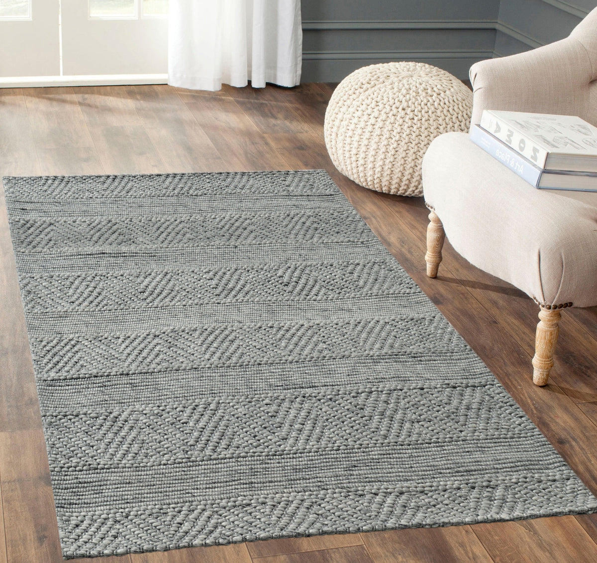 Anne Klein  The Helena Contemporary Striped Rug Collection
