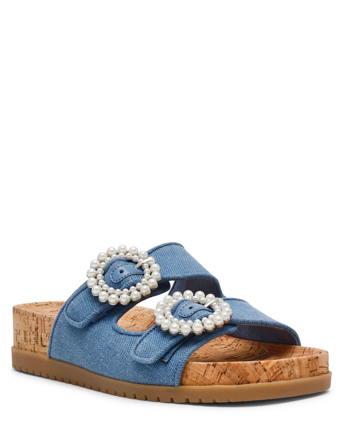 Anne Klein DENIM Happy Sandal