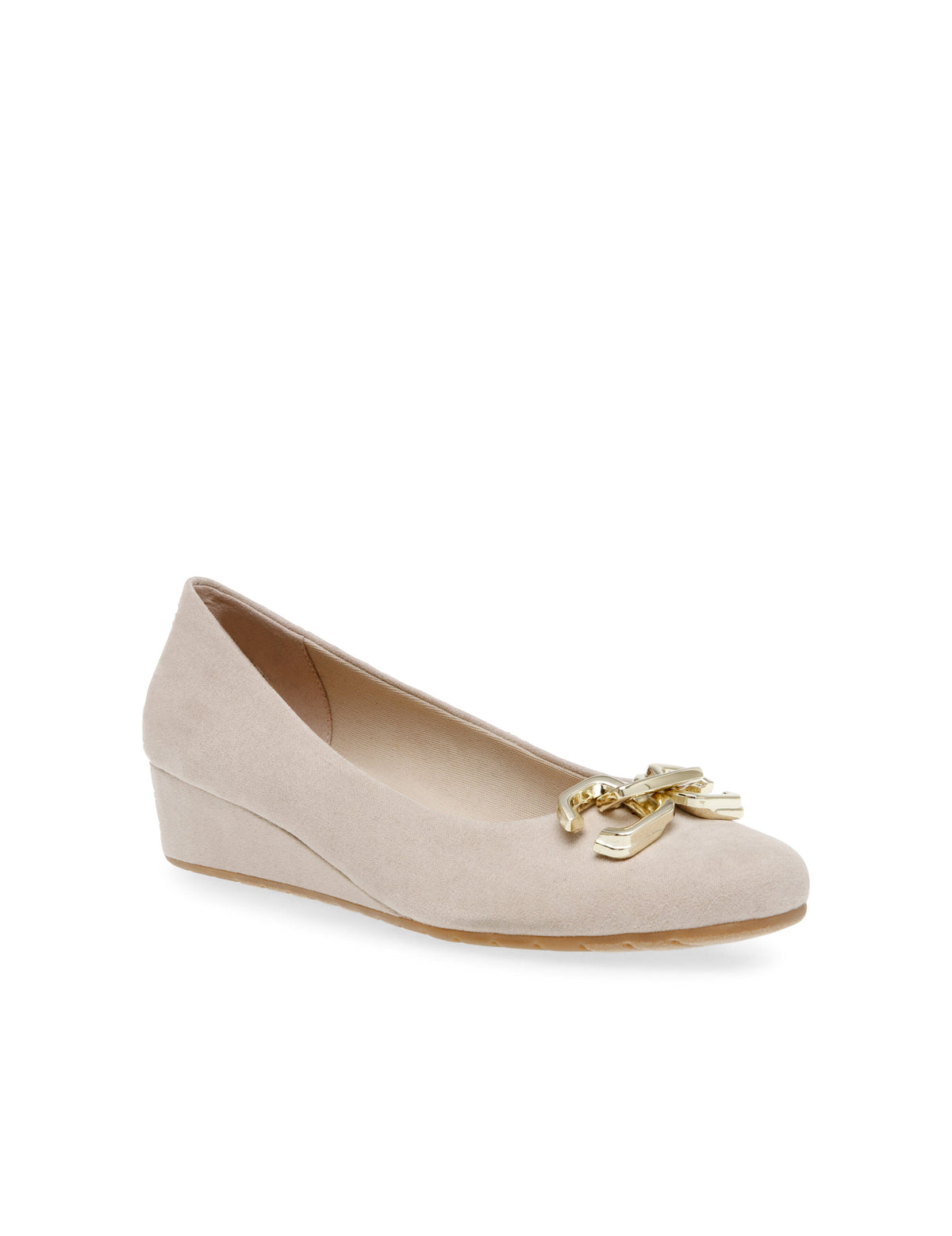 Anne Klein Beige Mariela Wedge- Sale