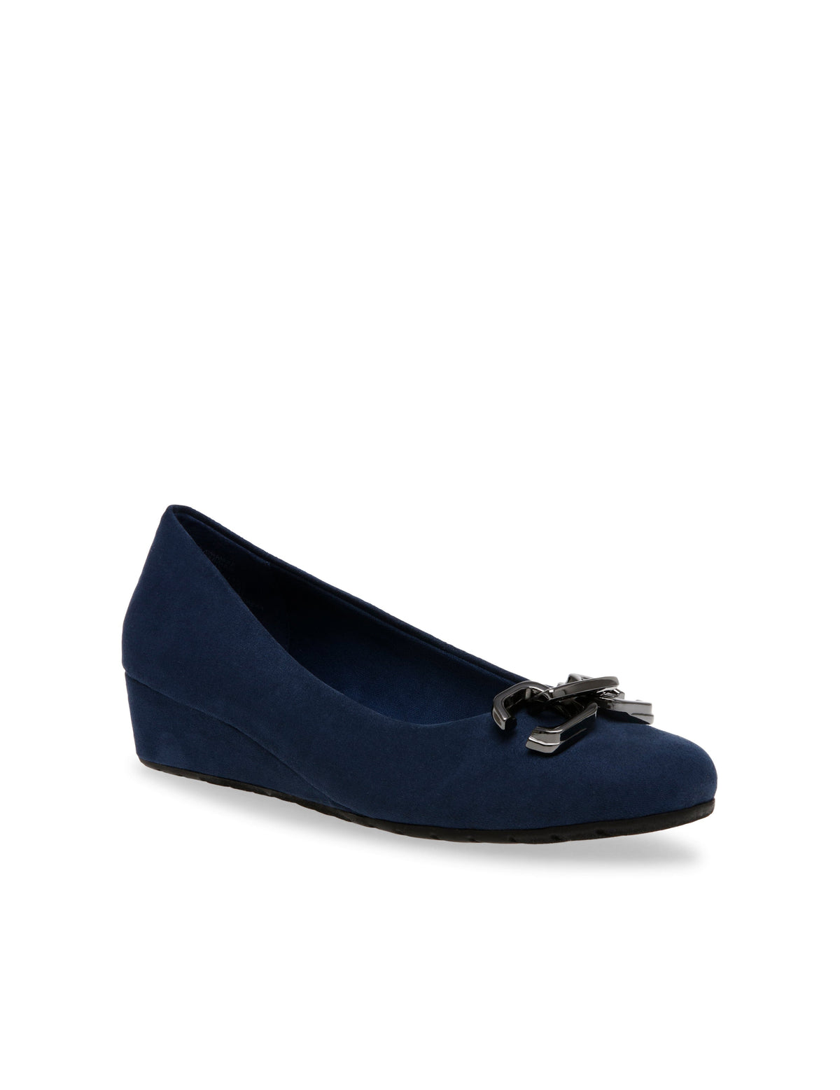 Anne Klein Navy Mariela Wedge- Sale