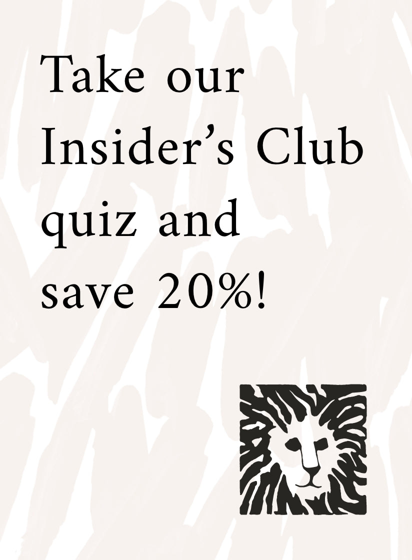 take our insider's club quiz adn save 20%