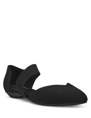 Anne Klein Black Stretch Obila Comfort Flat