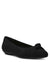 Anne Klein Black Stretch Omkara Comfort Flat