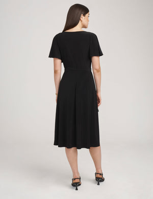 Anne Klein  Flutter Sleeve Sash Dress- Sale