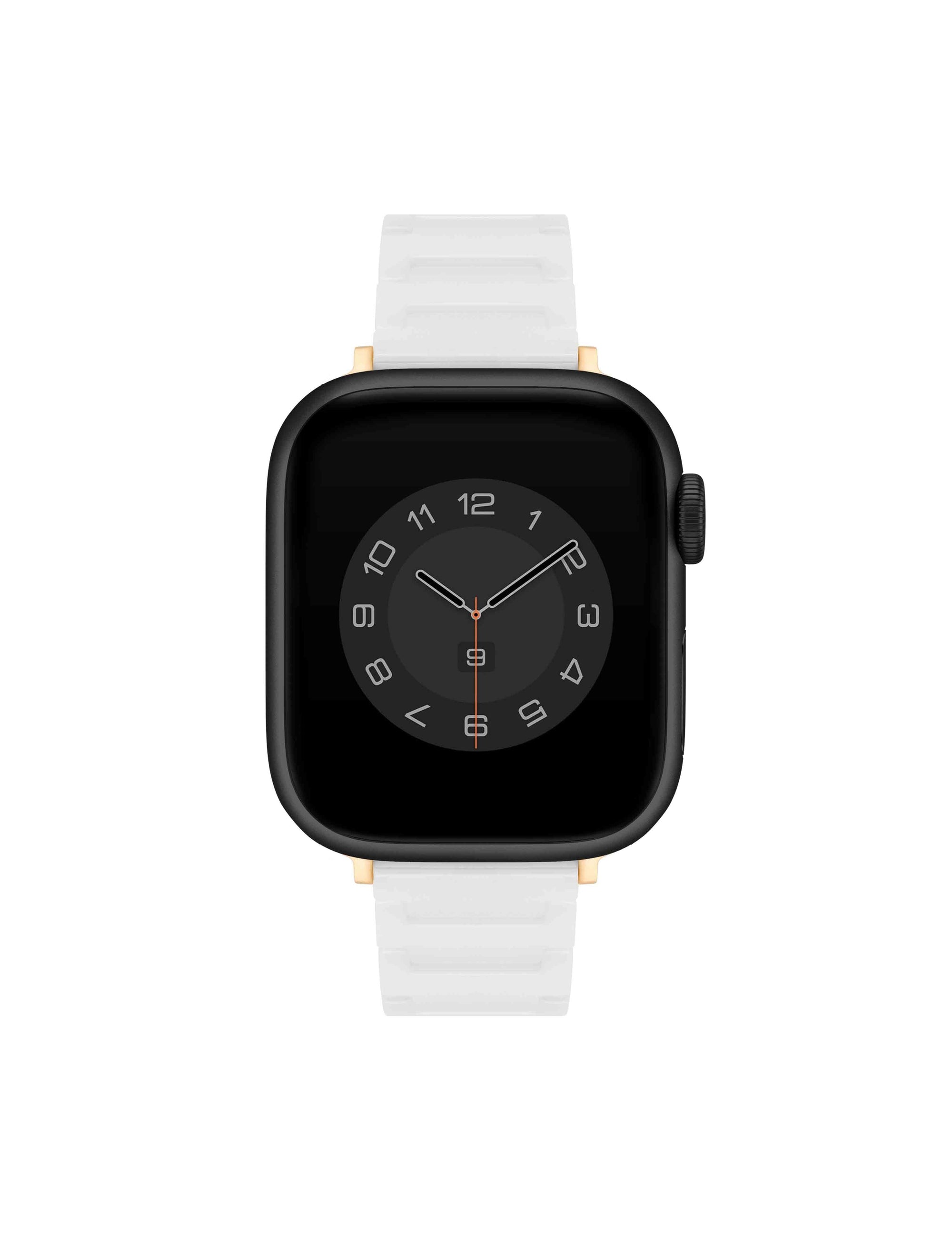 Anne Klein White/Gold-Tone Ceramic Bracelet Band for Apple Watch®