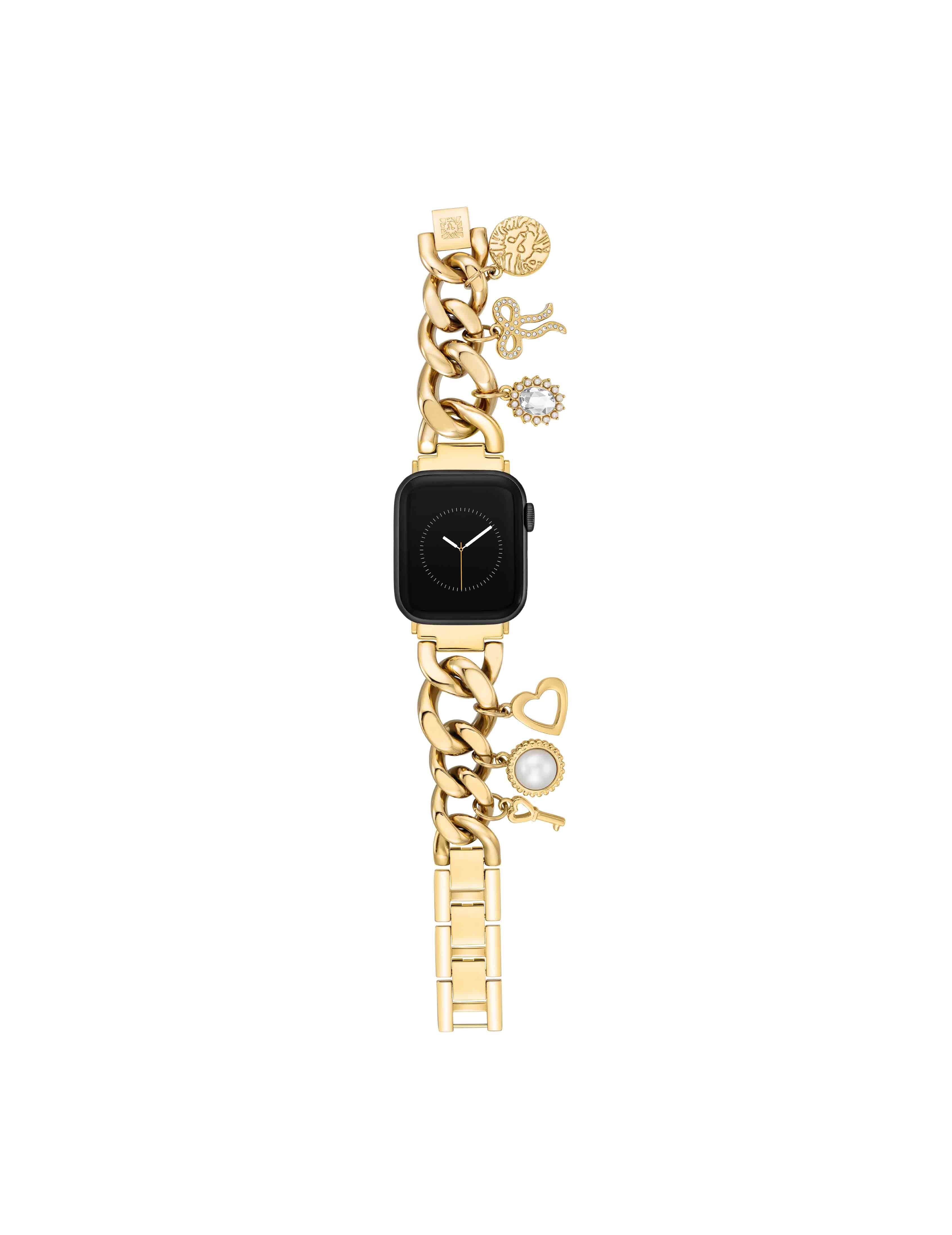 Charm Accented Chain Link Band for Apple Watch Anne Klein