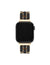 Anne Klein Gold-tone/Black Enamel Link Bracelet for Apple Watch®