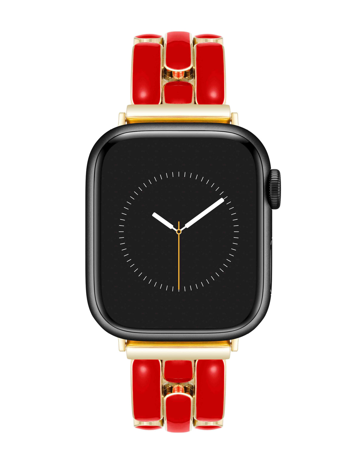 Anne Klein Gold-Tone/Red Enamel Link Bracelet for Apple Watch®