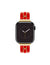 Anne Klein Red/Gold-Tone Enamel Link Bracelet for Apple Watch®