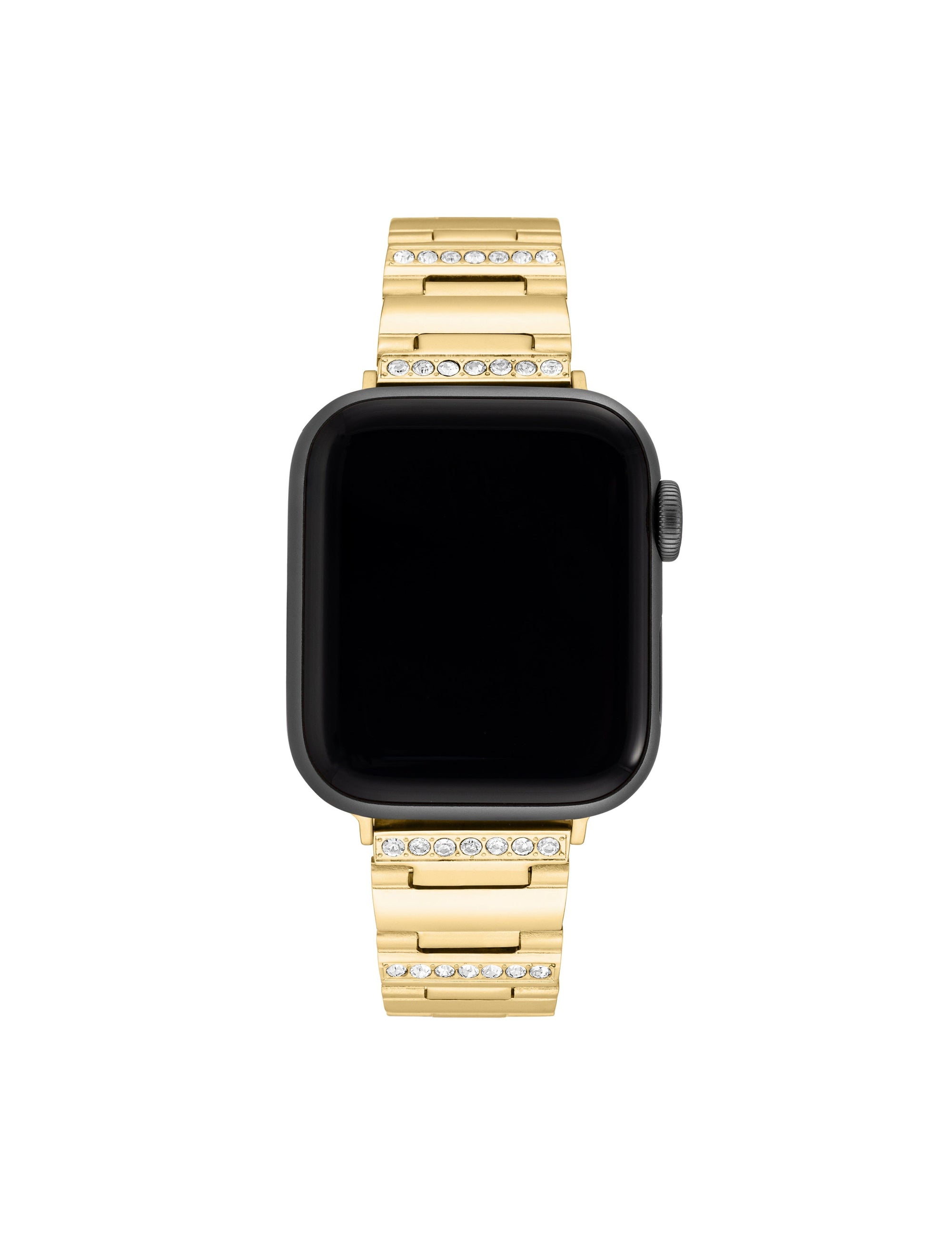 Anne Klein Gold-tone Crystal Embellished Bracelet for Apple Watch®