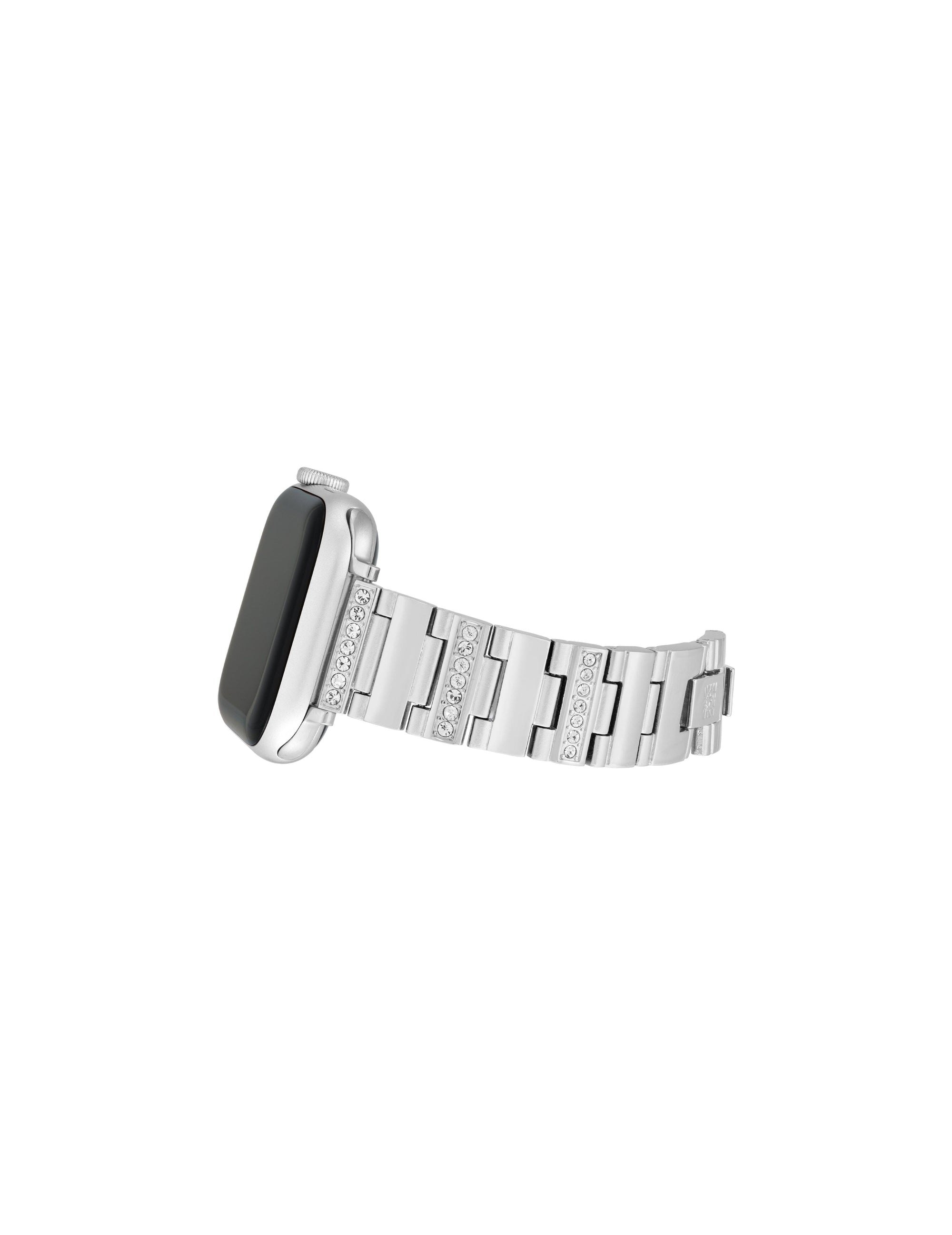 Anne Klein Silver-tone Crystal Embellished Bracelet for Apple Watch®