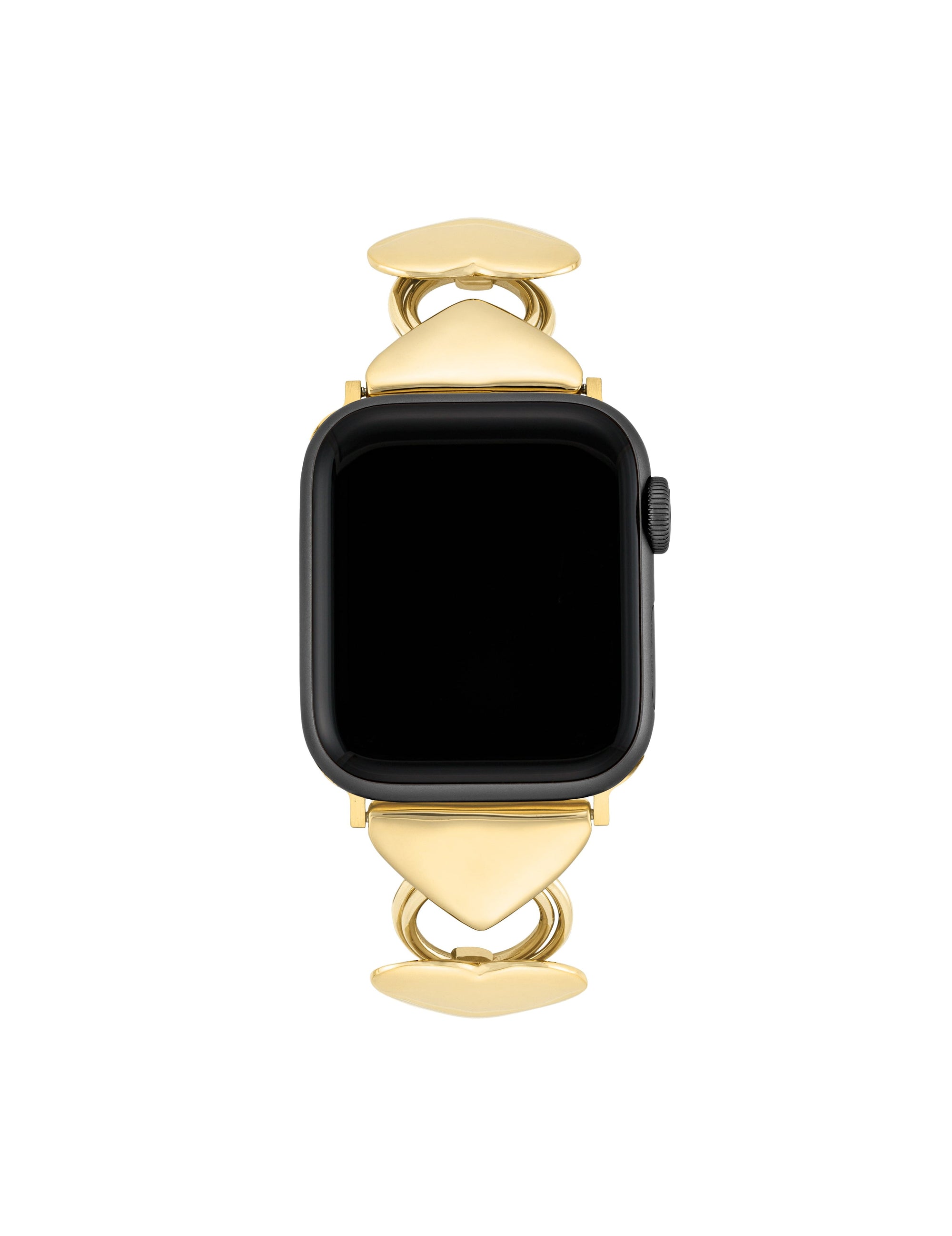 Anne Klein Gold-Tone Heart-Shaped Link Bracelet for Apple Watch®