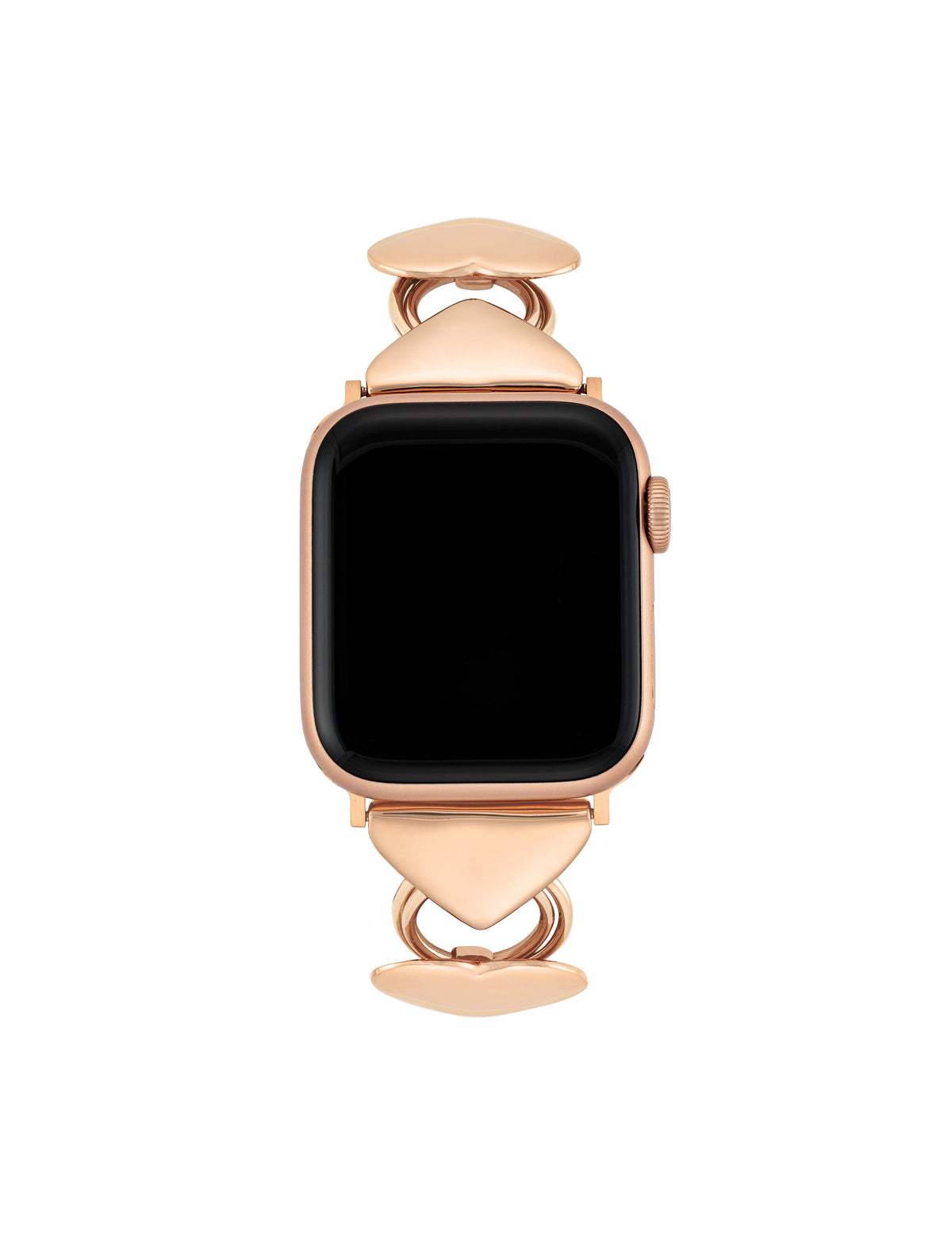 Anne Klein Rose Gold-Tone Heart-Shaped Link Bracelet for Apple Watch®