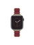 Anne Klein Burgundy/Gold-Tone Rubberized Link Bracelet Band for Apple Watch®