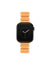 Anne Klein Coral/Gold-Tone Rubberized Link Bracelet Band for Apple Watch®