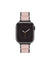 Anne Klein Blush Pink/Black Rubberized Link Bracelet Band for Apple Watch®