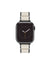 Anne Klein Cream/Black Rubberized Link Bracelet Band for Apple Watch®