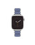 Anne Klein Light Blue/Silver-Tone Rubberized Link Bracelet Band for Apple Watch®