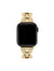 Anne Klein Gold-Tone Premium Crystal Round Link Bracelet  for Apple Watch®