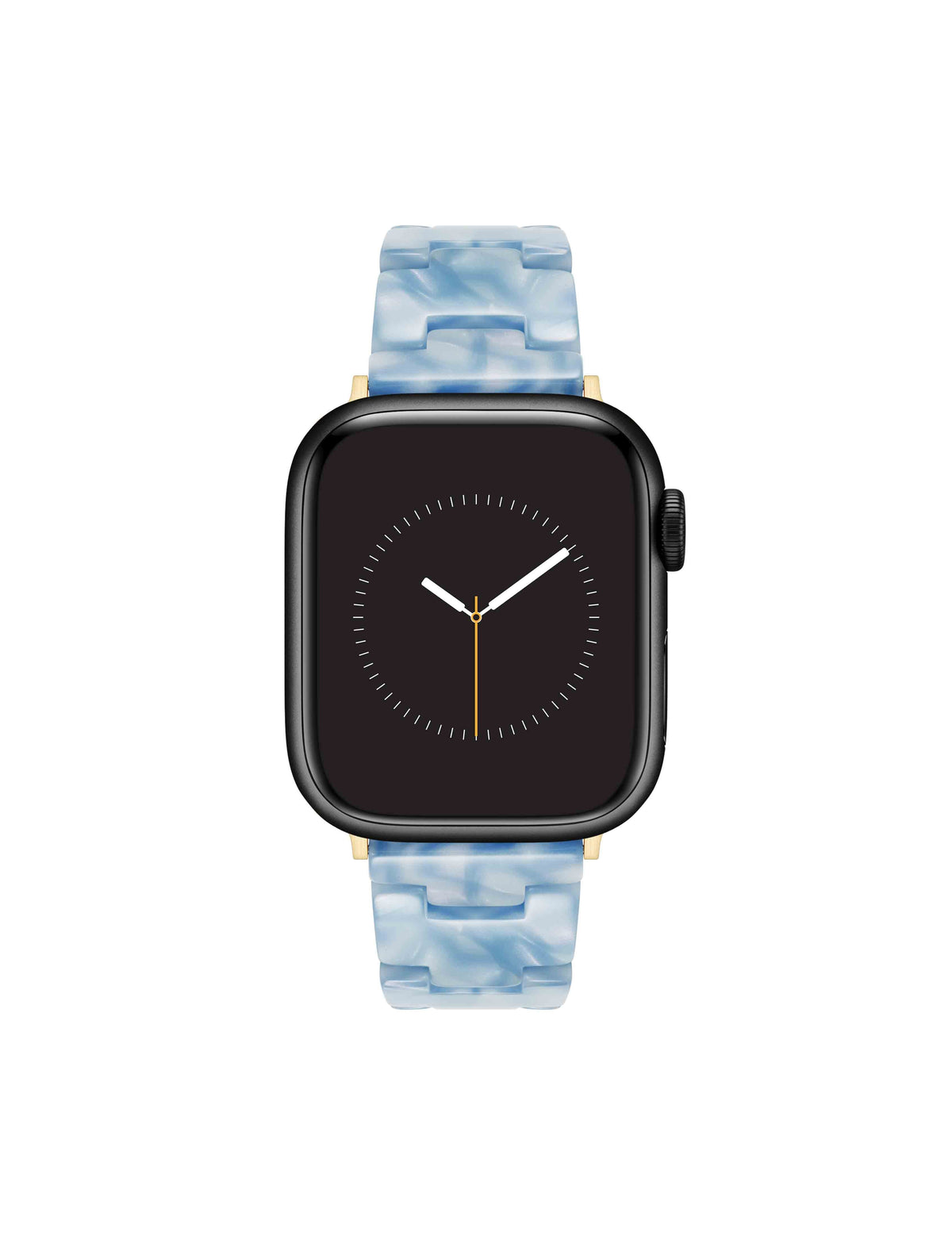 Anne Klein Light Blue/Gold-Tone Marbleized Acetate Bracelet Band for Apple Watch®