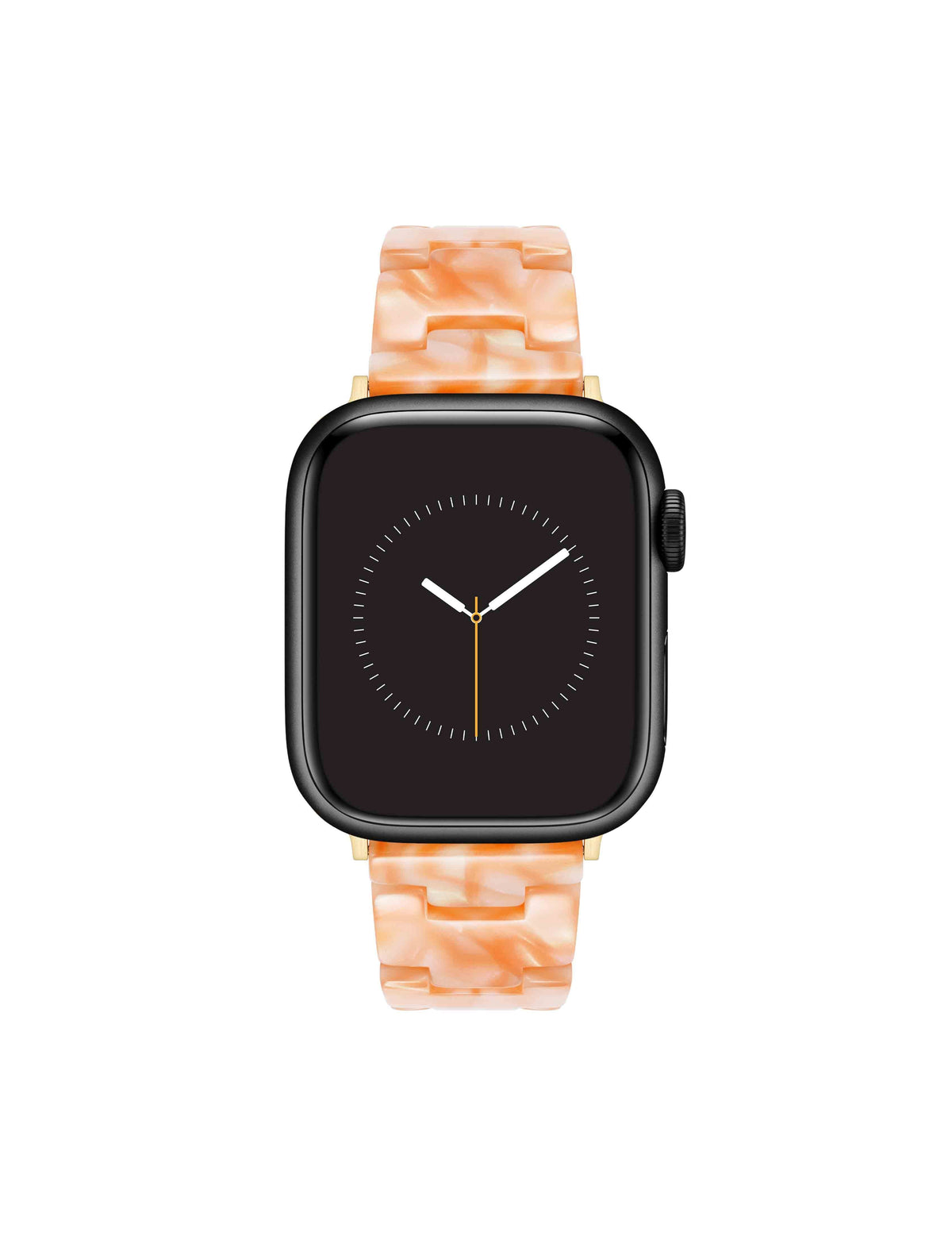 Anne Klein Peach/Gold-Tone Marbleized Acetate Bracelet Band for Apple Watch®
