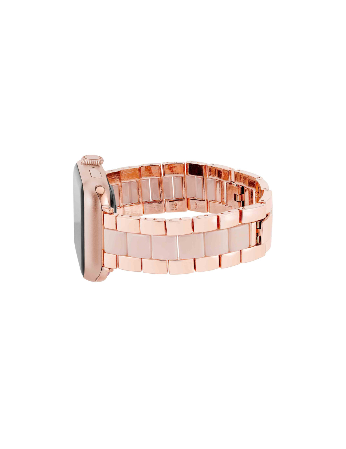 Anne Klein Elegant Metal and Ceramic Link Band for Apple Watch®