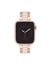 Anne Klein Blush Pink/Rose Gold-Tone Elegant Metal and Ceramic Link Band for Apple Watch®