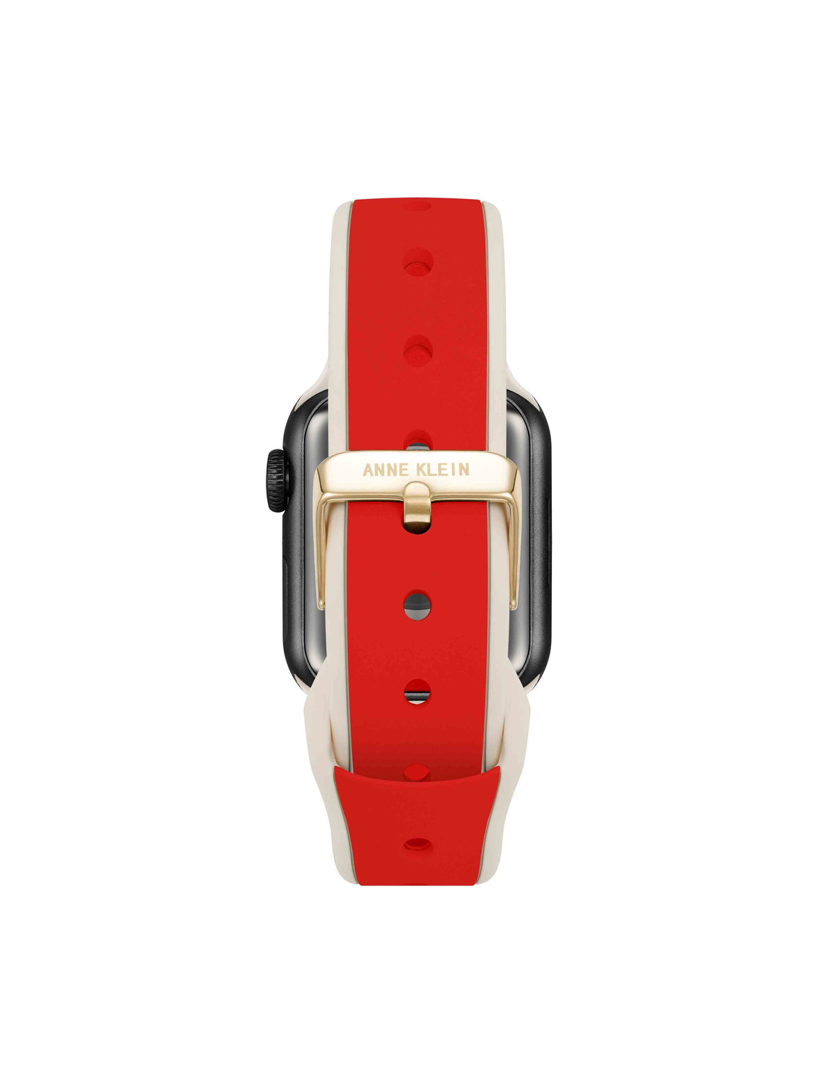 Anne Klein  Silicone Band for Apple Watch® with Crystal Charms