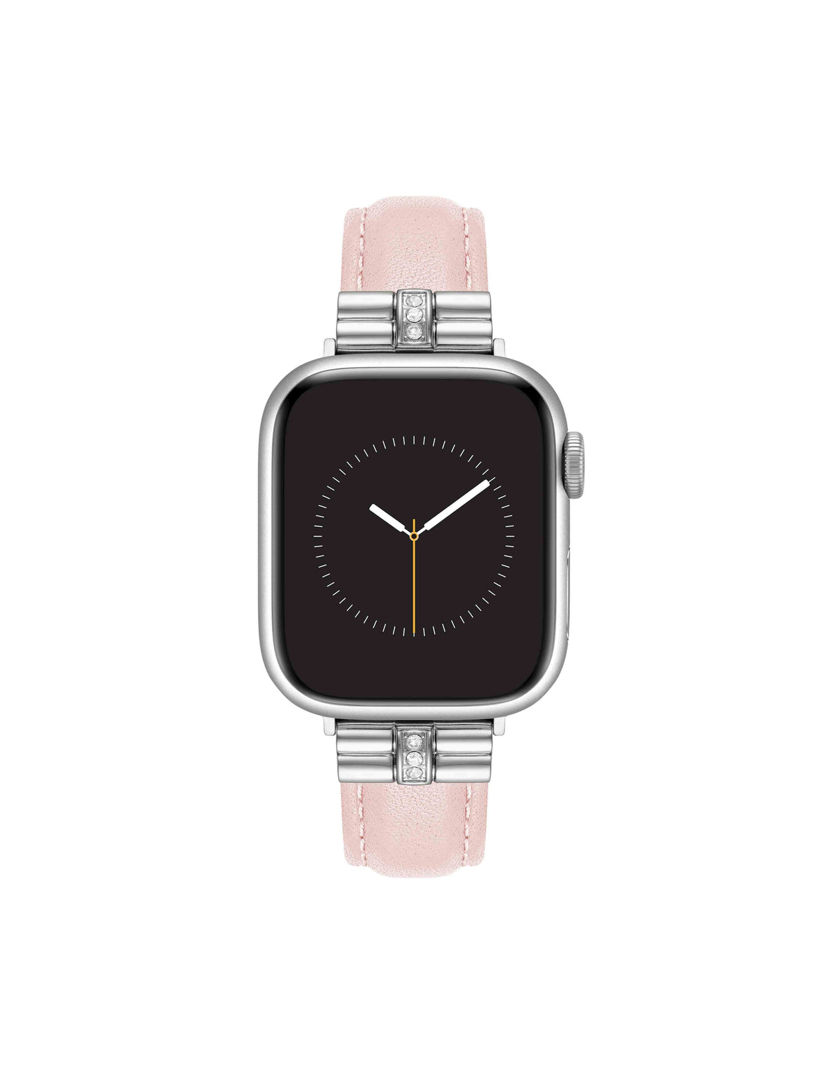 Anne Klein Blush/Silver-Tone Consider It Sustainable Leather Band for Apple Watch®