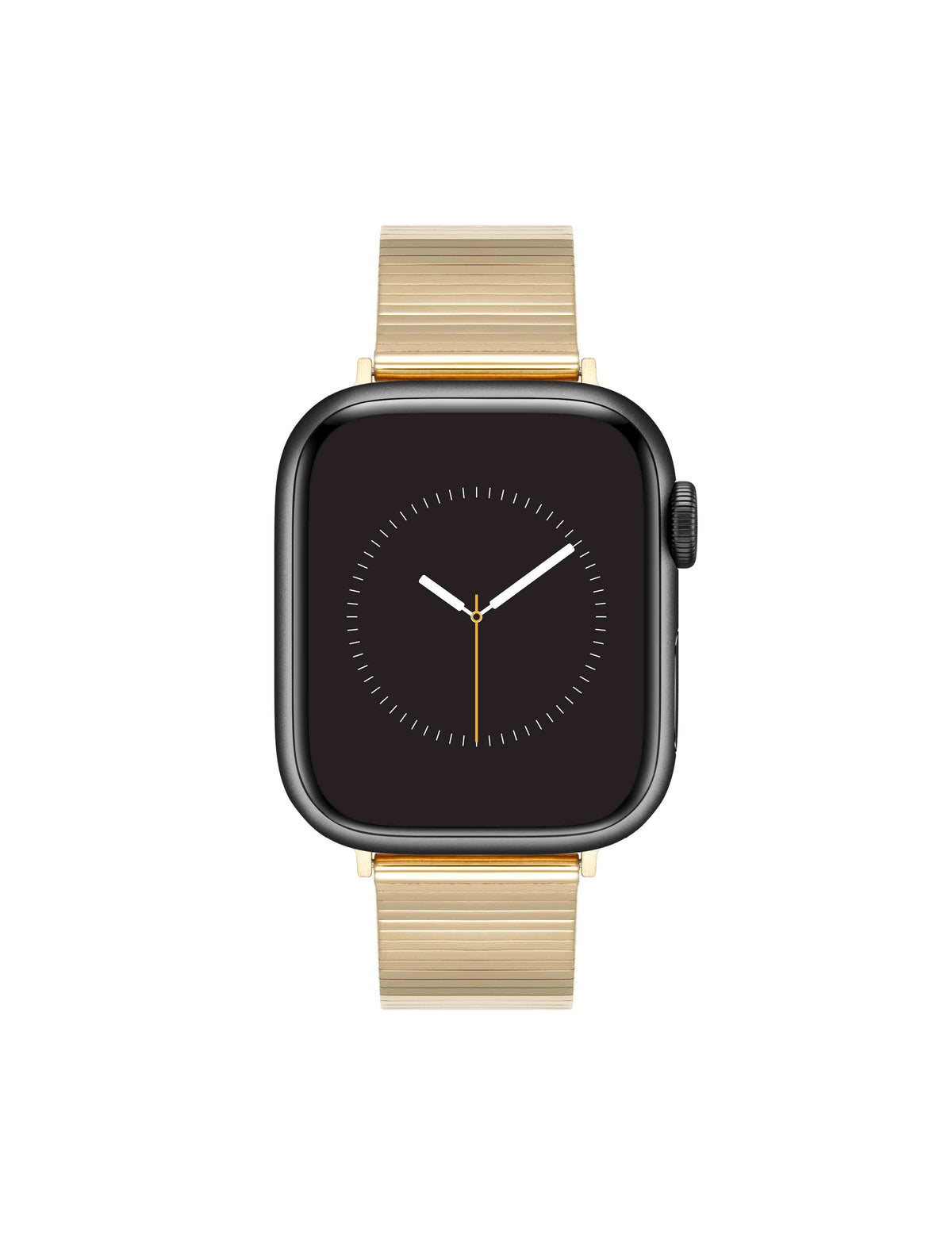 Anne Klein Gold-Tone Sleek Stainless Steel Bar Link Band for Apple Watch®