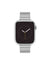 Anne Klein Silver-Tone Sleek Stainless Steel Bar Link Band for Apple Watch®