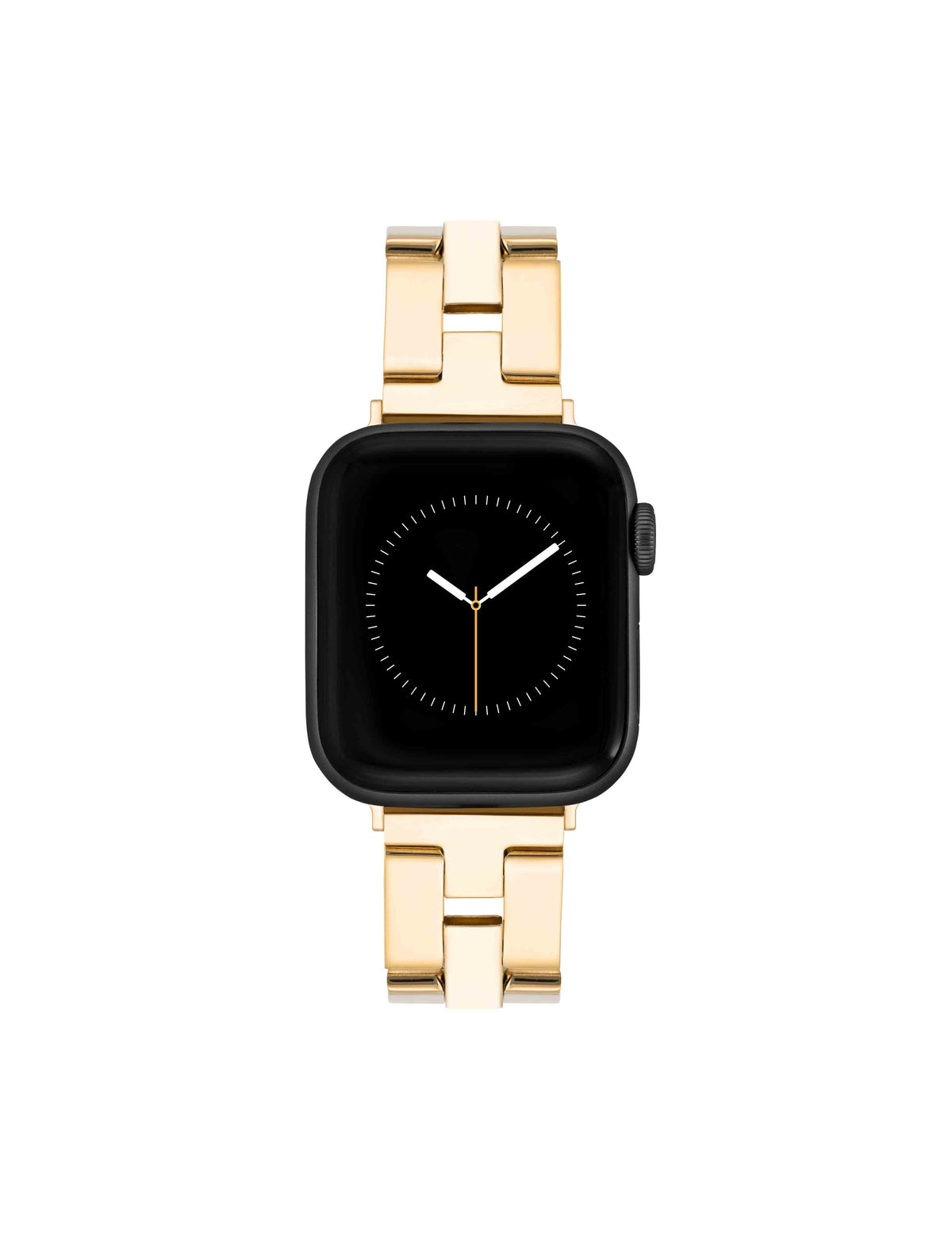 Anne Klein Gold-Tone Polished Metal Link Bracelet Band for Apple Watch®