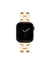 Anne Klein Gold-Tone Polished Metal Link Bracelet Band for Apple Watch®