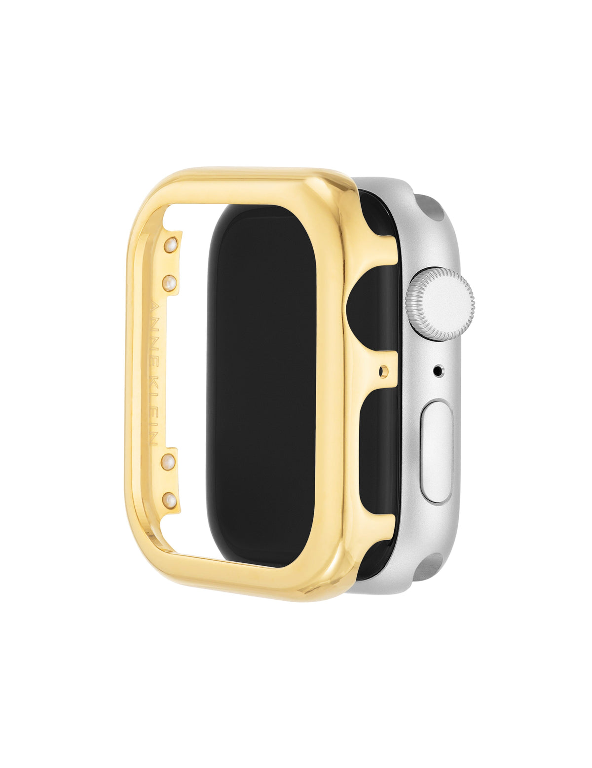 Anne Klein Gold-Tone Polished Metal Bumper for Apple Watch®