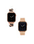Anne Klein Gunmetal/ Rose Gold-Tone Chain Bracelet and Mesh Band Set for Apple Watch®