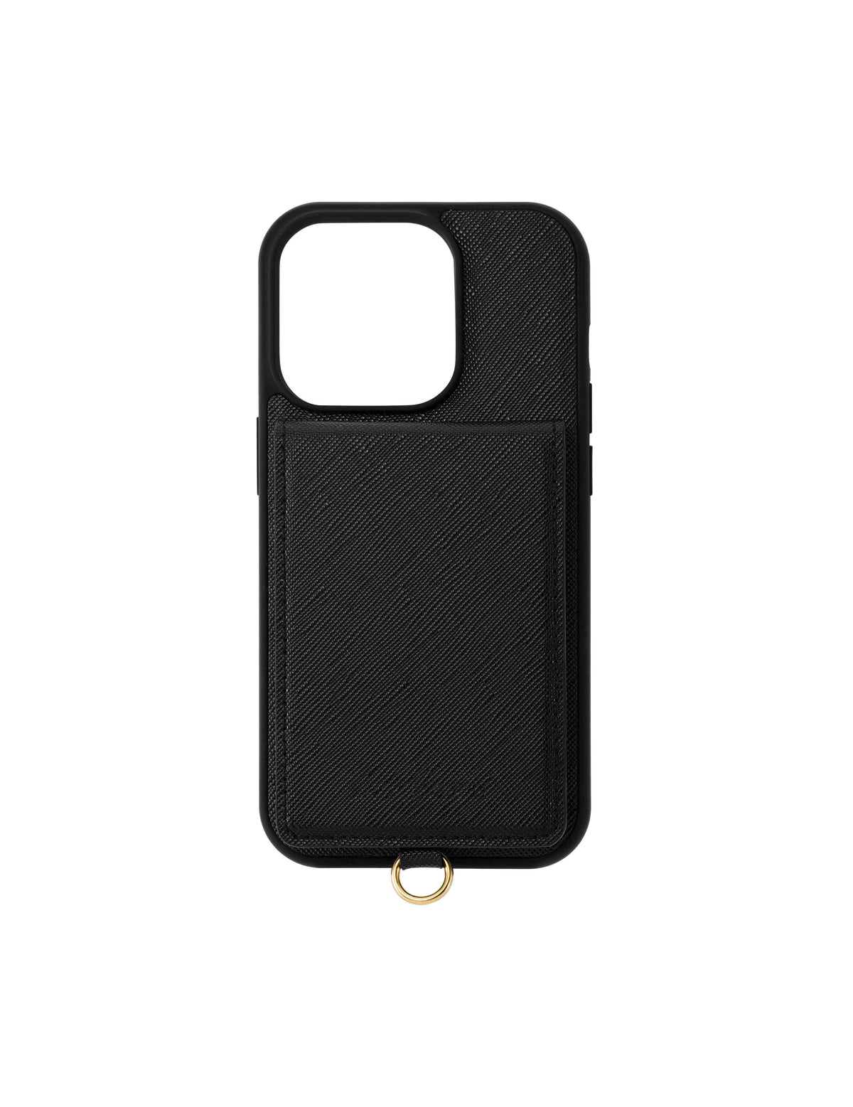 Anne Klein Black Saffiano Vegan Leather iPhone® 15 Case