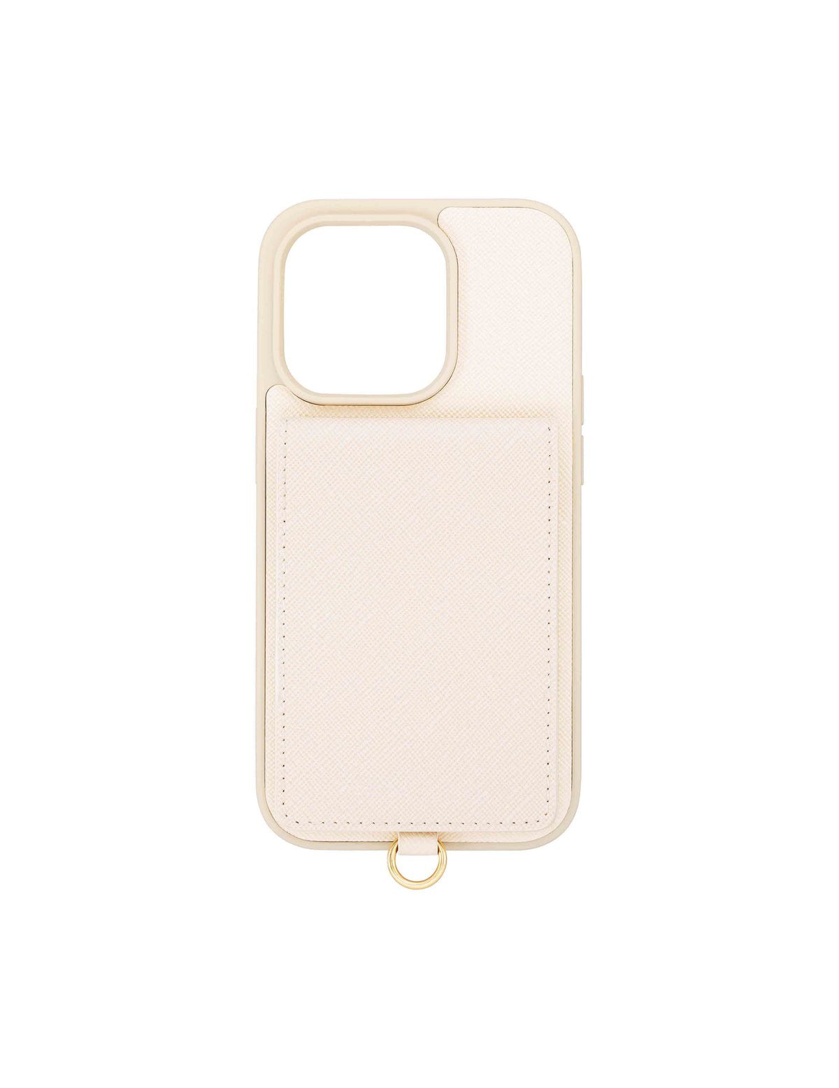 Anne Klein Ivory Saffiano Vegan Leather iPhone® 15 Pro Case