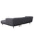 Anne Klein  Agnesi Gray 102" Sectional With Right Arm Facing Chaise
