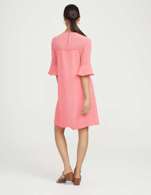 Anne Klein  Bell Sleeve Chiffon A-line Dress- Sale