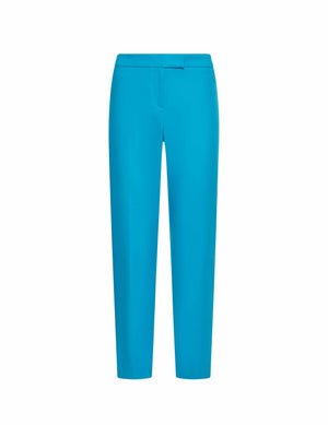 Anne Klein Tropical Blue Fly Front Bowie Pant- Clearance