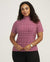 Anne Klein  Plus Size Chainlink Mock Neck Top- Clearance