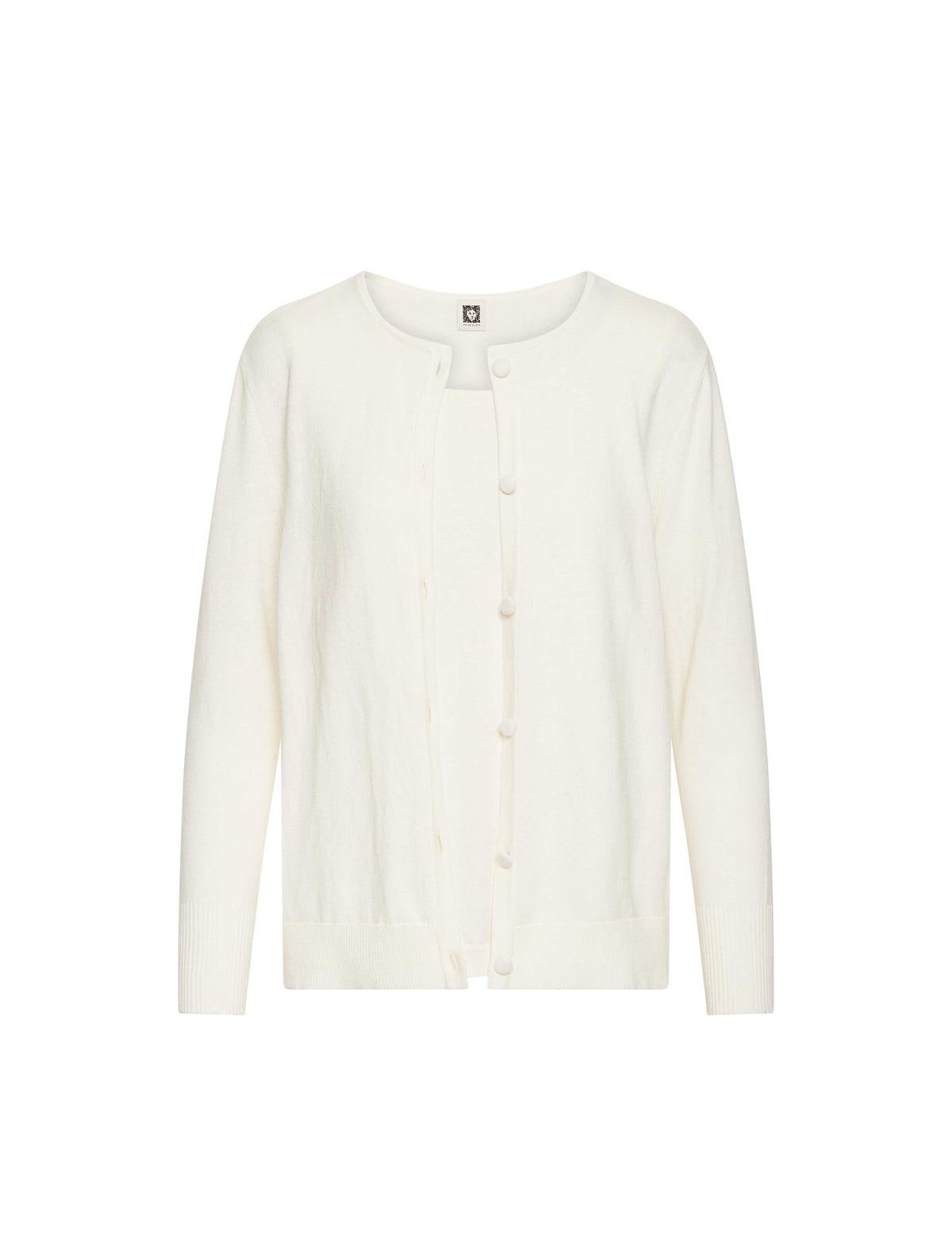 Anne Klein  Classic Crew Twofer Cardigan- Sale