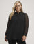 Anne Klein  Plus Size Combo Sleeve Poet Blouse- Sale