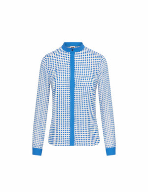 Anne Klein  Covered Placket Oxford Top- Clearance