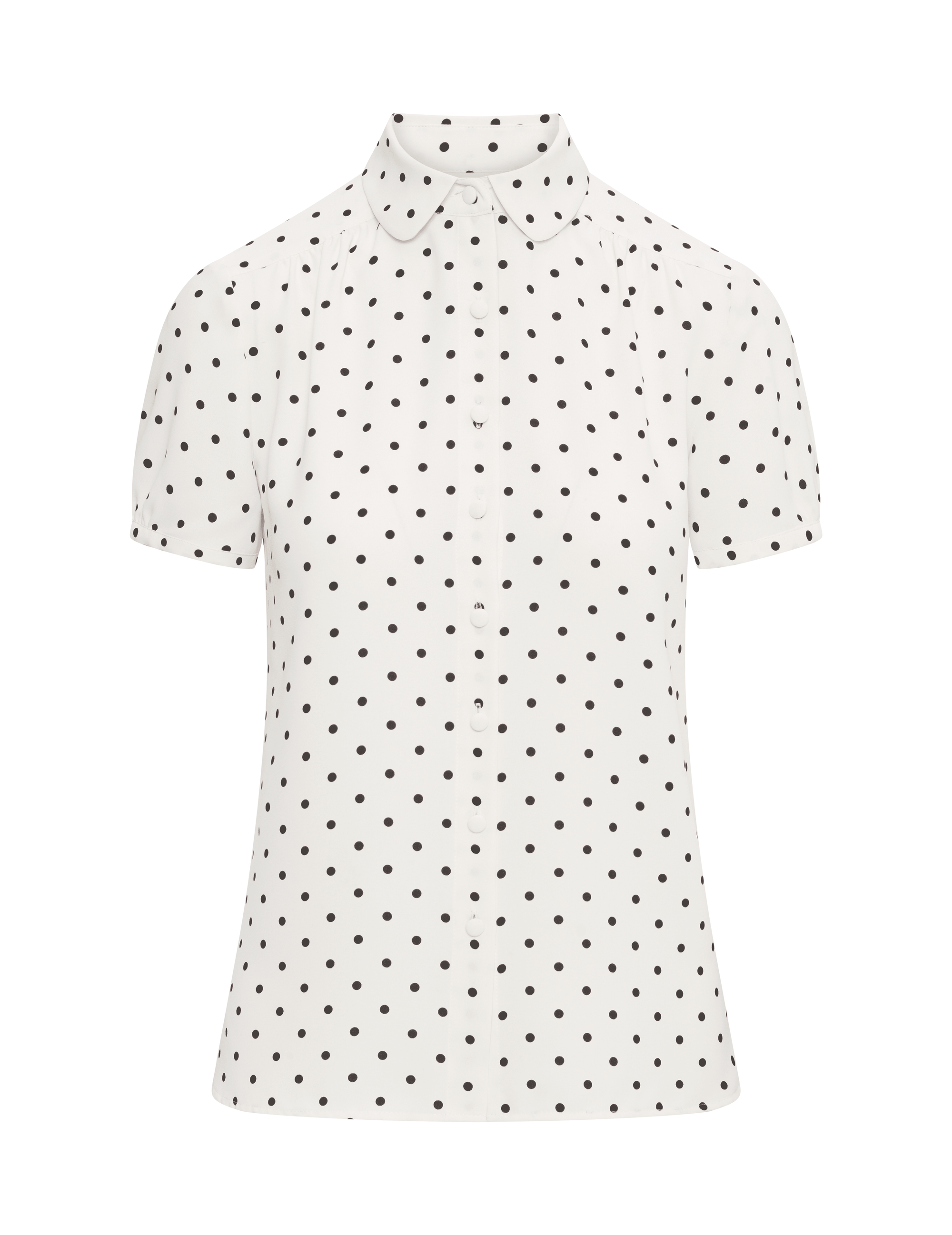 Anne Klein Button Down Blouse With Cap Sleeve