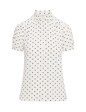 Anne Klein Button Down Blouse With Cap Sleeve