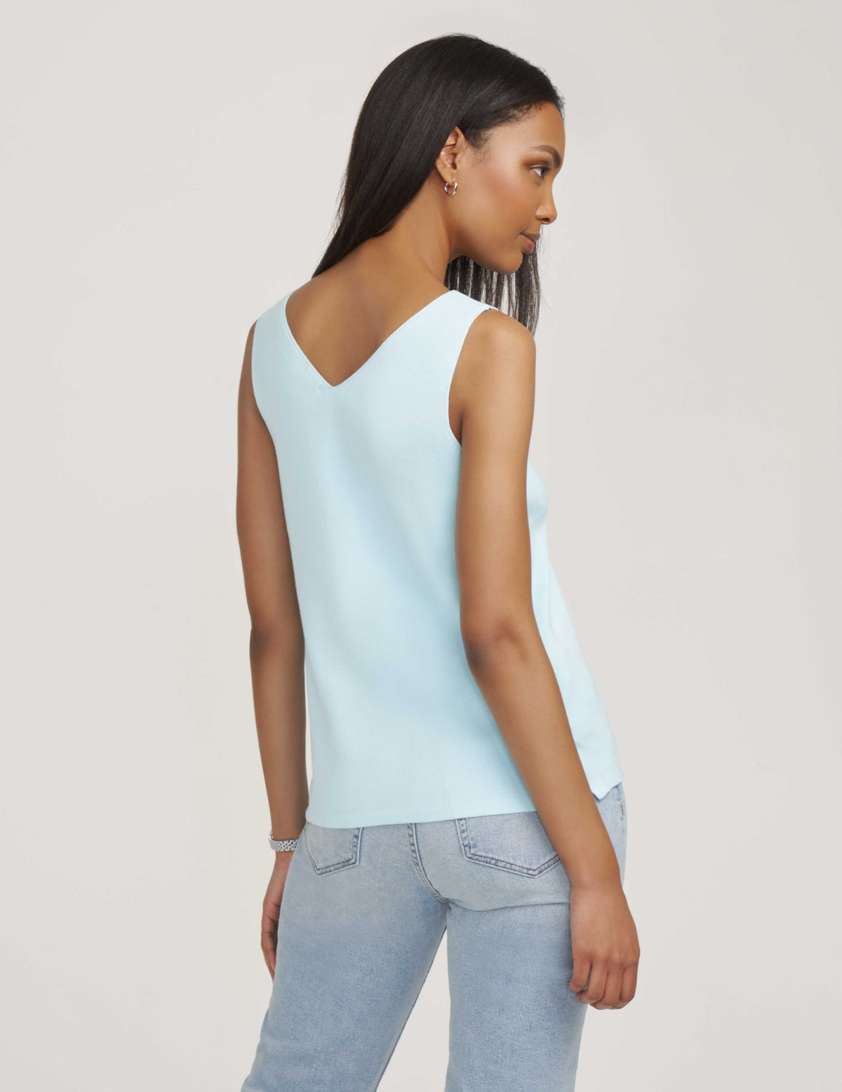 Anne Klein  Double V Neck Tank- Sale