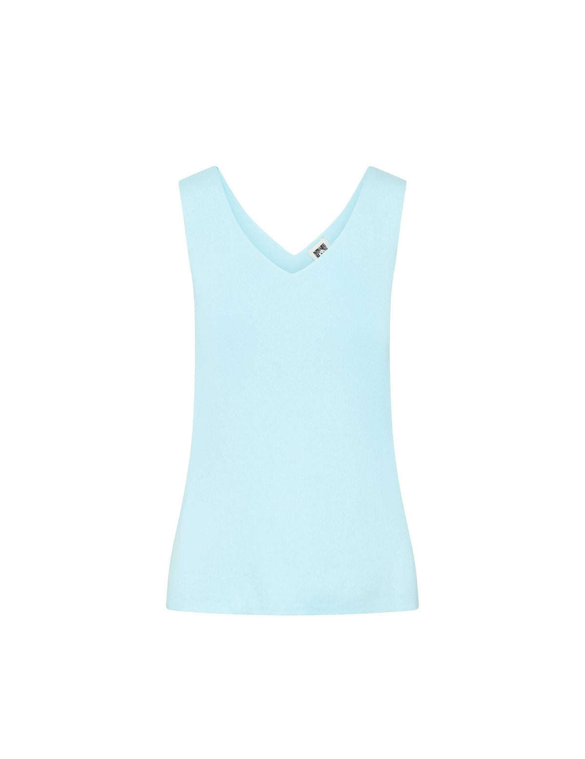 Anne Klein Ocean Sky Double V Neck Tank- Sale