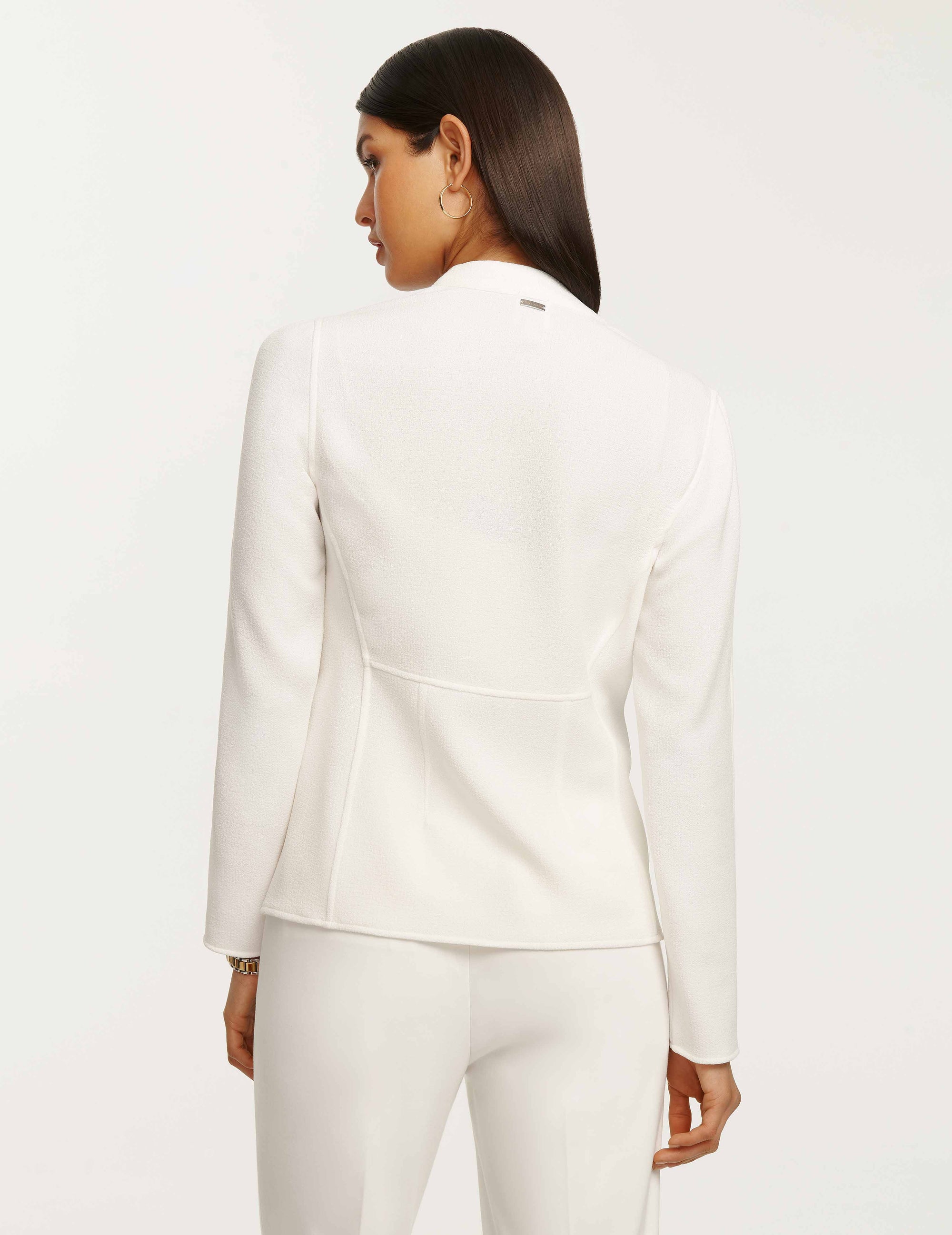 Anne Klein Women's Drape Front Jacket, NYC White, XX-Small : :  Clothing, Shoes & Accessories